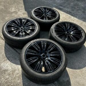 275/40 R22 new rims with original overfinch scorpion tires can fit Range Rover velar sport Evoque and Vouge . Price  $1200