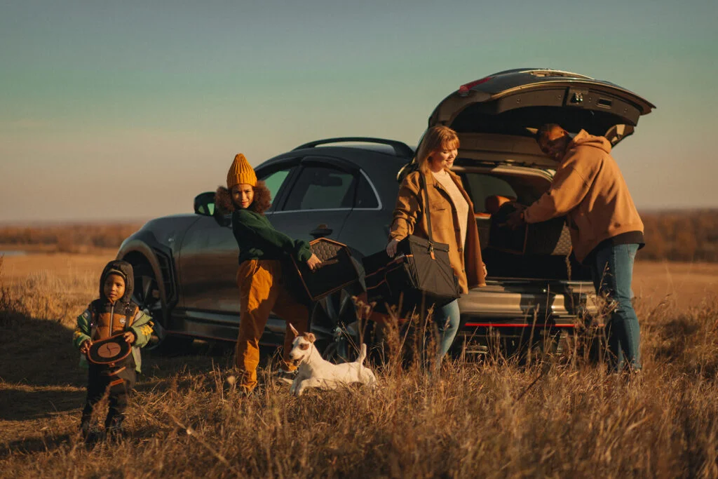 Buick Encore organizer for road trip